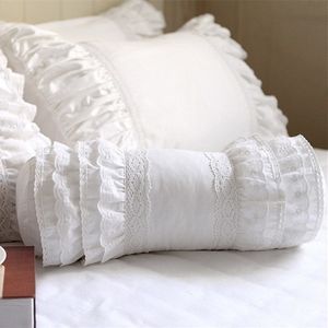 Pillow Case Cute candy ruffle layer lace decorative princess throw pillows elegant bedding sofa cushion cover Y200103 ative