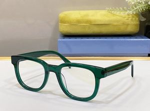 Dunkelgrüne Frauen Sonnenbrillen Rahmen einfacher Design -Leser Computer Premiumplanke graurosa transparente Linsen Rezept Brille Antiblau -Licht Augenschutz