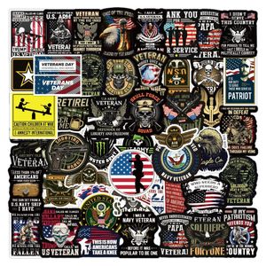 50pcs Cartoon Commemorative Veterans sticker Graffiti Kids Toy Skateboard car Motorcycle Bicycle Sticker Decals Wholesale