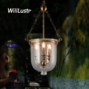 Creative Glass Bucket Pendant Lamp Modern Iron Candle Hanging Light Hotel Cafe Bar Mall Shop Industriell Suspension Belysning