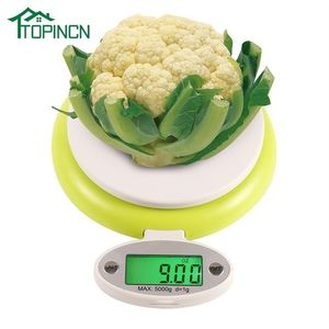 Digital Kitchen Scale 1g5kg LCD Display With Food Bowl Portable Vegetable And Fruit Electronic Tool Y200531