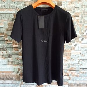 Mens Letter Print T Shirts Black Fashion Designer Summer High Quality Top Short Sleeve Size S-XXL