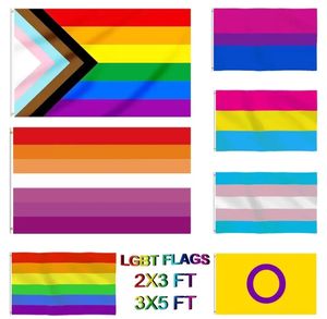 UPS Flaga gejów 90x150cm Rainbow Things Duma biseksualna lesbijska paniejka Flagi akcesoriów LGBT