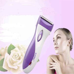 Mulher elétrica Removedor de cabelo corporal barbeador mulher Epilador de cabelo facial Remoção de corte de cabelo de biquíni Clipper Substodente Cortador de aparador 0314