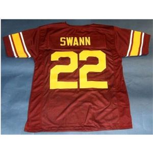 Mit Custom Men Youth women Vintage # 22 LYNN SWANN USC TROJANS SOUTHERN College Football Jersey taglia s-4XL o personalizzato qualsiasi nome o numero di maglia