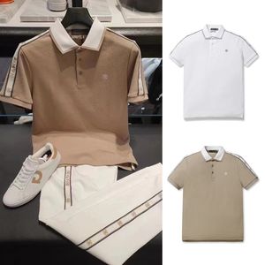 남자 골프 의류 폴로 셔츠 패션 짧은 슬리브 여름 야외 스포츠 퀵 드라이 셔츠 골프 탑 220619