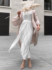 Ramadan Eid Mubarak Slip-Kleider unter Abaya-Innenrobe mit Wickelrock, Islam-Kleidung, Dubai-Türke, muslimische Frauen, bescheidenes Outfit CX220330