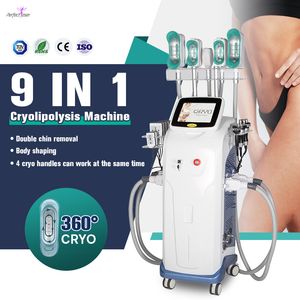 Fettfrysning av bantningsmaskin Radiofrekvens kroppsdragning Maskin Super Body Shaper Cryolipolysis 360 Viktminskning Fettborttagning