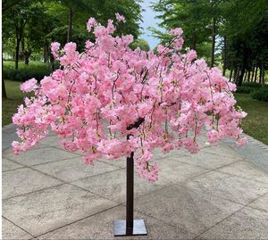 人工桜の植物偽りの木の結婚式のパーティーホリデーダイニングテーブルセンターデコレーションステージ屋外庭の家の装飾