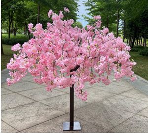 Artificial Cherry Tree Plant Fake Tree Wedding Party Holiday Dining Table Center Decoration Stage Outdoor Garden Home Decoration