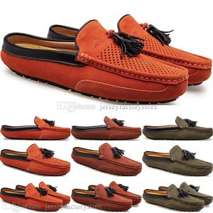 Primavera Estate Nuova Moda Stile britannico Uomo Tela Casual Scarpe da pisello Pantofole Uomo Cento Tempo libero Studente Uomo Pigro Drive Copriscarpe Comodo Traspirante 38-47 2207