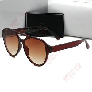 2022 Black Round Solglasögon Vintage Women Men Brand Designer Double Bridge Sun Glasses Kvinnliga Fashion Eyewear Outdoor UV400 LUNETTE DE SOLEIL