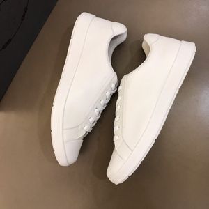 22S Elegant sneakers för män !! Perfekt kalvskinn Nappa Portofino Sneakers Vit Svart Läder Casual Walking Famous Sports EU 38-45