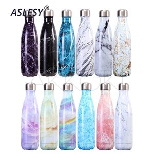500ML Custom Water Bottle For Thermos Stainless Steel Insulated Vacuum Flask Thermos Mug Gym Bottle 220621