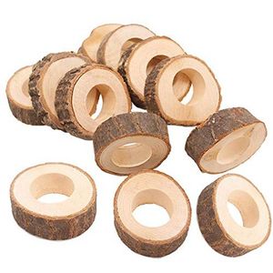 Wholesale thanksgiving napkin rings for sale - Group buy Handmade Rustic Wooden Napkin Rings Set of Vintage Napkin Ring Holders for Table Decoration Thanksgiving Dinner Table Parties2876