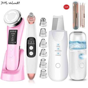 RF & EMS lifting Facial beauty device facial mesotherapy skin care deep cleansing Ultrasonic Skin Scrubber Nano spray 220516