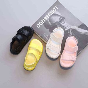 2022 New Season Sports Sandals for Kids Shoes Outdoor Summer Beach Shoes Boys Girls Casual PU Leather Shoes Child Student F04051 G220512