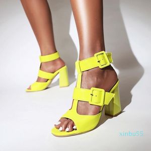 Sandals Summer Hoof High Heel Women Fish Mouth 9CM Heels Punk Sandalias Woman Hollow Out Party Sexy Pumps Shoes