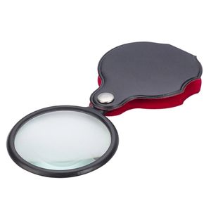 Mini Magnifier 8x Foldble Pocket förstoringsglasögon Bärbara 50mm smycken Läsning Magnifier Loupe XDJ228