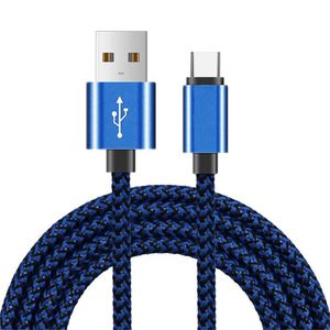 2A Data Data USB -кабели тип C Android 2M 3M 6ft 10ft Fraided Charging Cable