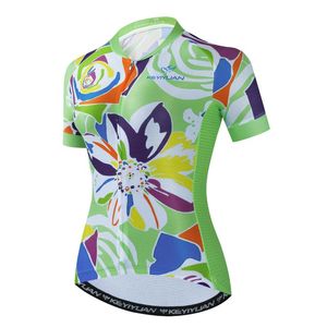 Jackets de corrida 2022 Summer Summer Short Bike Jersey Women Cycling Shirt Road MTB Use Roupas de bicicleta ao ar livre Maglia ciclismoracing