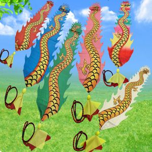 Party Celebration Red White Black Dragon Ribbon Dance Products For Adults Fitness Props Traditionell Stage Performance Festival Gift Outdoor Dance