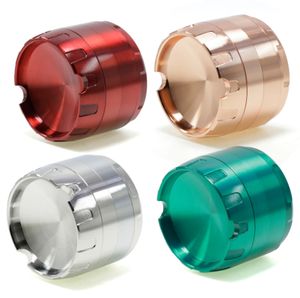 The latest 60x50mm Smoke grinder with four layers of zinc alloy disc shape has many styles and supports customized logo