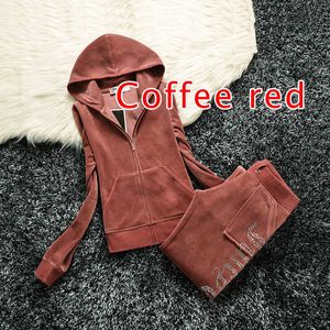 Juicy Coutoure Tracksuit Summer Brand Sying 2 Piece Set Velvet Velor Women Track Suit Hoodies and Pants Met Dreating Design 50ESS 986