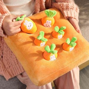Picking Game Pineapple Strawberry Baby Educational Toy Pick Off Pcs Mini Carrots In Grass Floor Creative Cuddles J220704
