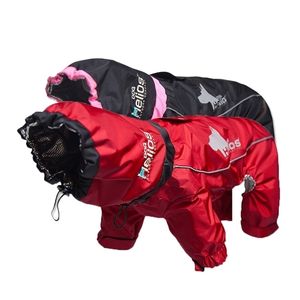 犬の冬の服暖かいコートウインドプルーフペットSジャケット反射性gy 4脚のフーディーズ防水ペット衣類Y200330