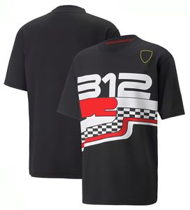 Униформа команды F1, мужская футболка с коротким рукавом, летний дышащий спортивный повседневный гоночный костюм