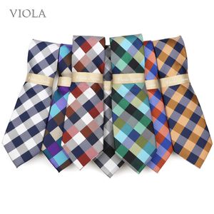 Cravatta a righe scozzesi moda 8cm Poliestere blu scuro Cravatta formale da uomo per ufficio Affari Tuxedo Camicia Cravatta Regalo per uomo Accessorio 220409