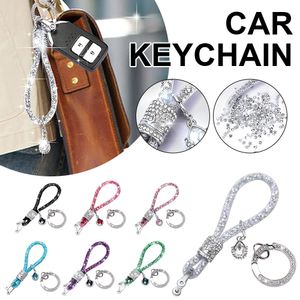 7 Farben Bling Auto Schlüsselanhänger Diamant Kristall Schlüsselanhänger Göttin Kristall Mode Anhänger Auto Zubehör Großhandel carro voiture