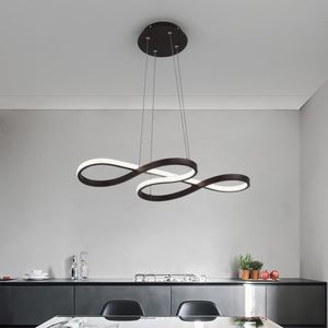 Lampy wiszące nowoczesne światła LED do jadalni sklep z wiszącą lampę Living Office Home Deco oświetlenie 90-260V Złoto/Whitependant