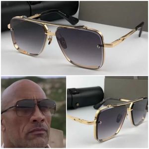 Óculos de sol masculinos com armação de cabeça para homens de luxo, óculos de sol de metal quadrado de alta qualidade Mach Six Big Oversized Oval Goggle Driving Beach Óculos atacado