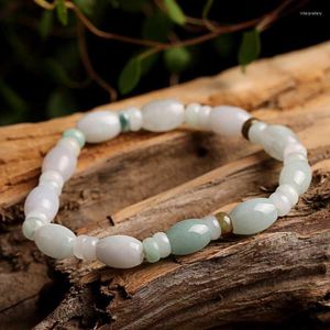 Beaded Strands Nature Jade Women Armband On Hand Chain Bangles smycken Estetic Fashion Female Now 2022 Vintage Classic Casual INTE22