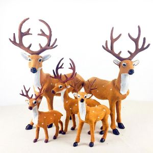 Dekoracje na boże narodzenie imitacja jelenia ozdoby zabawki Adornos De Navidad 2022 Noel Xmas Kids Gift Year GoodsBoże narodzenie