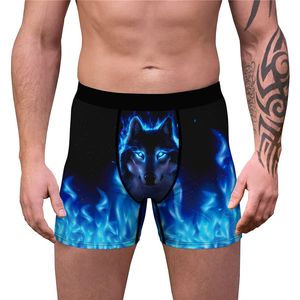 Masculino cuecas cuecas boxer sexy boxer shorts 3d calcinha impressa shorts u convexo bolsa