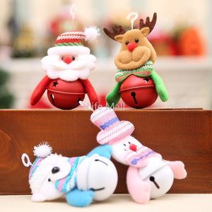 Yeni Noel Ağacı Süsleri Noel Baba/Snowman/Ren geyiği/çan ile ayı kolye Dekor Xmas Tree Bebek Dekorasyonu DD