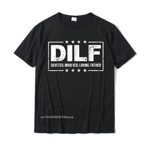 Mens dilf dedicado envolvido pai pai pai papa t-shirt Europa de algodão tops camisa clássica estam camisa 220520