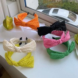 Ashion Damen Haarschmuck Breite Seitenkopfbekleidung Große Bogen Knoten Haarband Erwachsene Frühling Turban Stirnband