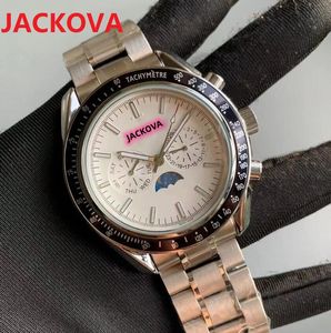 In magazzino 42mm Orologio da uomo meccanico automatico Moon Watch 316L Acciaio inossidabile pieno atmosfera classica luminosa business svizzero orologio da polso Relogio Masculino Orologio