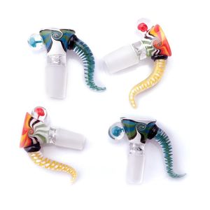 Nuovi accessori per fumatori di alta qualità US Color Wig Wag 14mm 18mm Ciotole di vetro maschio per tabacco Bong Bowl Piece Bong d'acqua Dab Oil Rigs Tubi di fumo