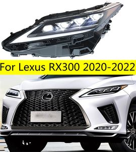 Bilstrålkastare för Lexus RX300 LED-strålkastare 20 20-2022 Strålkastare RX450 RX200 High Beam Angel Eye Running Lights