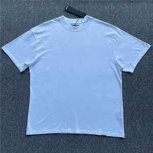 En Iyi Katı Tişörtler toptan satış-Gerçek Resimler Yıkanmış T Gömlek Erkek Kadın En İyi Kaliteli Vintage Katı Tişört Boy Üstleri Tee Kısa Kol