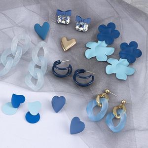 Stud XP Fashion Trend Butterfly Heart Earrings for Women Wedding Jewelry 2022 Flower Creative Leaf Drop Dangle Female GiftSstud Farl22