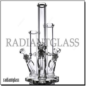 Wasserpfeifen-Bong mit geradem Rohr, 9 mm dicke Glas-Wasserpfeifen-Bongs, drei Größen, 12/14/18 Zoll, 18,8 mm Gelenk-Bong mit 14 mm Schüsselzubehör