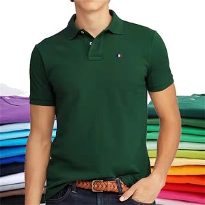 High Quality 100% Cotton Summer Classic Brand Men's Short Sleeve Polos Shirts S-5XL Casual Lapel Male Tops Fashion Clothes 220402