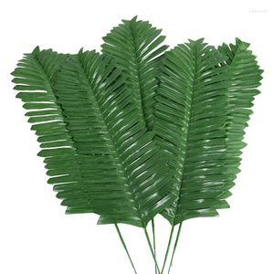 Decorative Flowers & Wreaths 10/20Pcs Tropical Artificial Plants Sago Cycas Leaves Scattered Tail Imitation Ferns Plant Leaf Home Party
