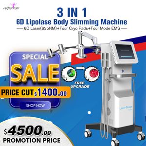2022 CE Laser Lipo Machines for Home Use EMS Body Slimming High Power Laser Diode Cryo Loss Weight Beauty Equipment